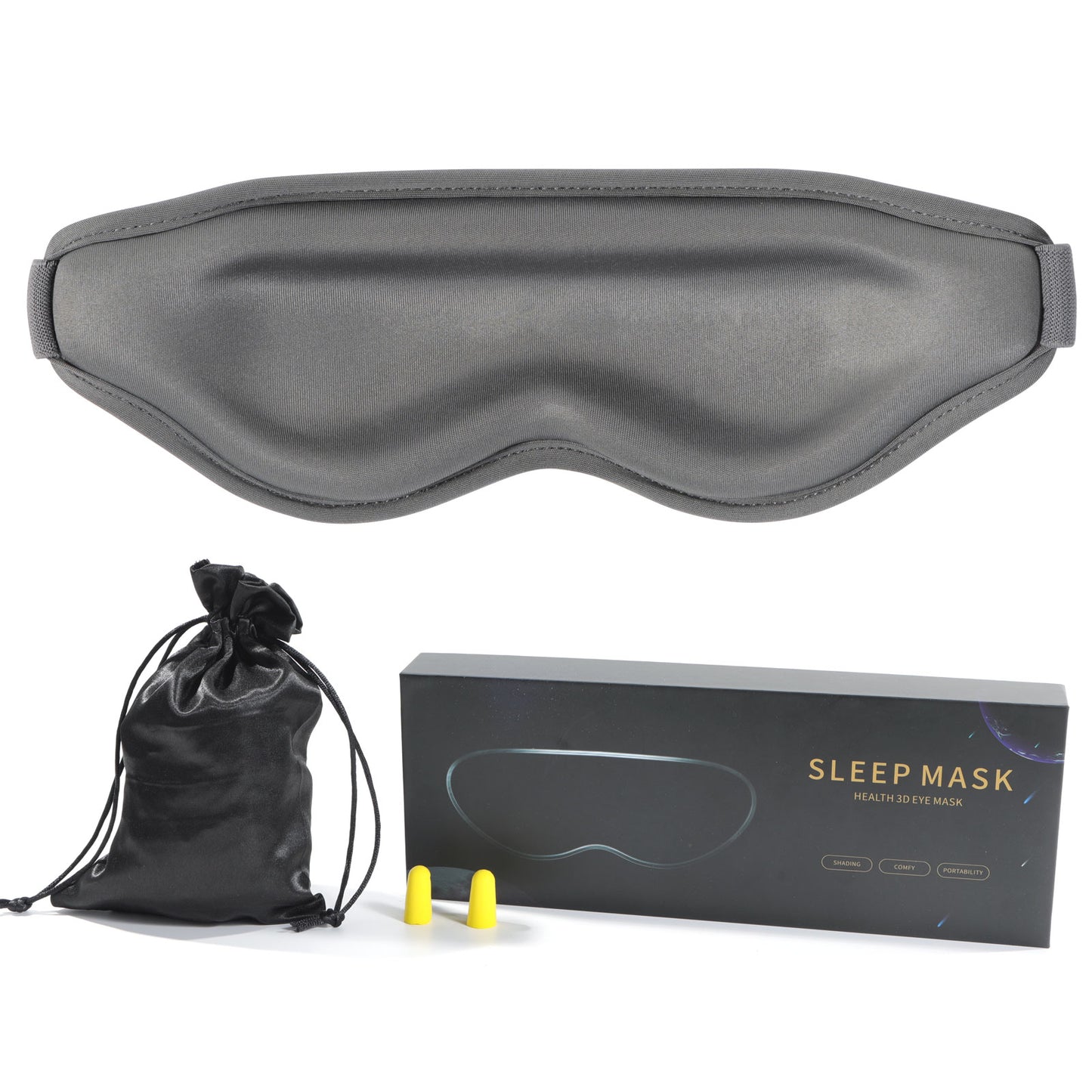 3D Sleep Mask for Women and Men, Zero Eye Pressure, 100% Light Blocking