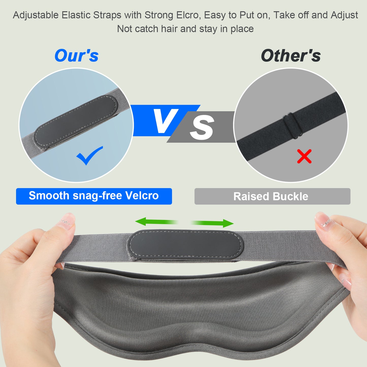 3D Sleep Mask for Women and Men, Zero Eye Pressure, 100% Light Blocking