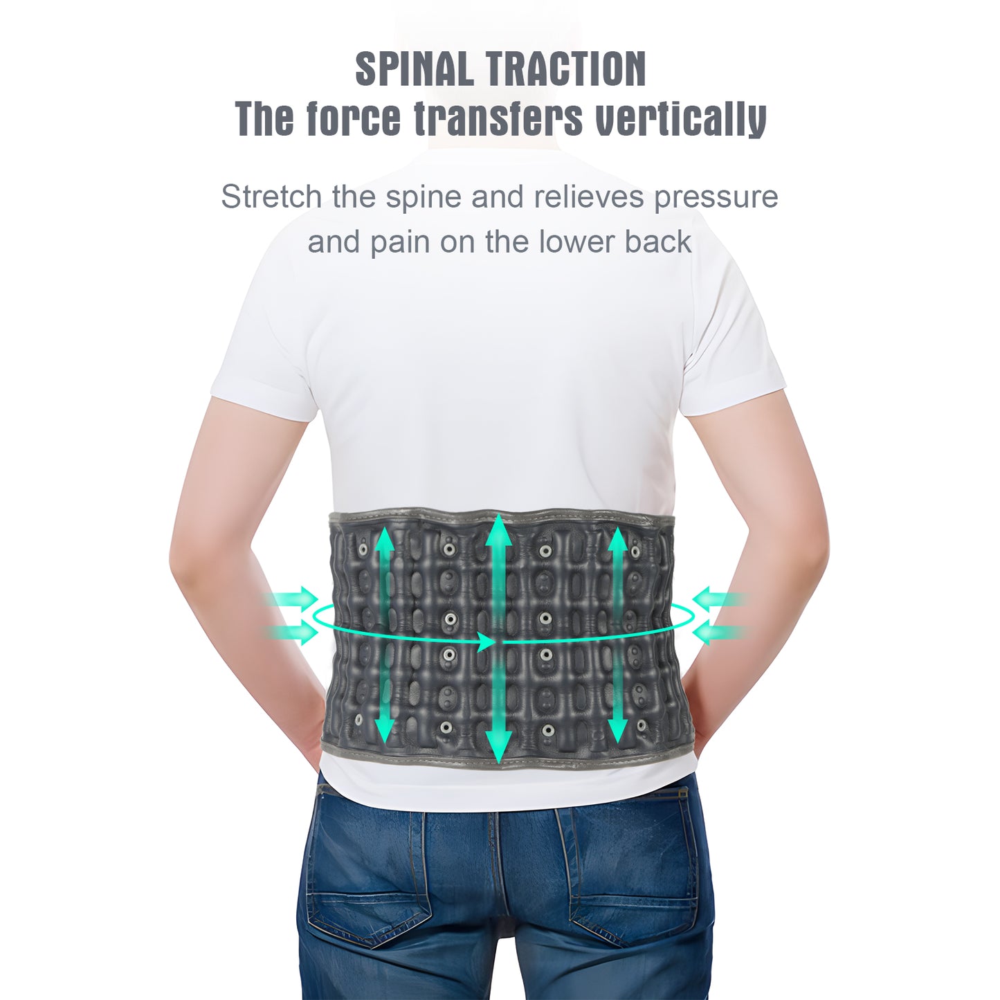 Decompression Back Belt with Heating Pad for Lower Back Pain