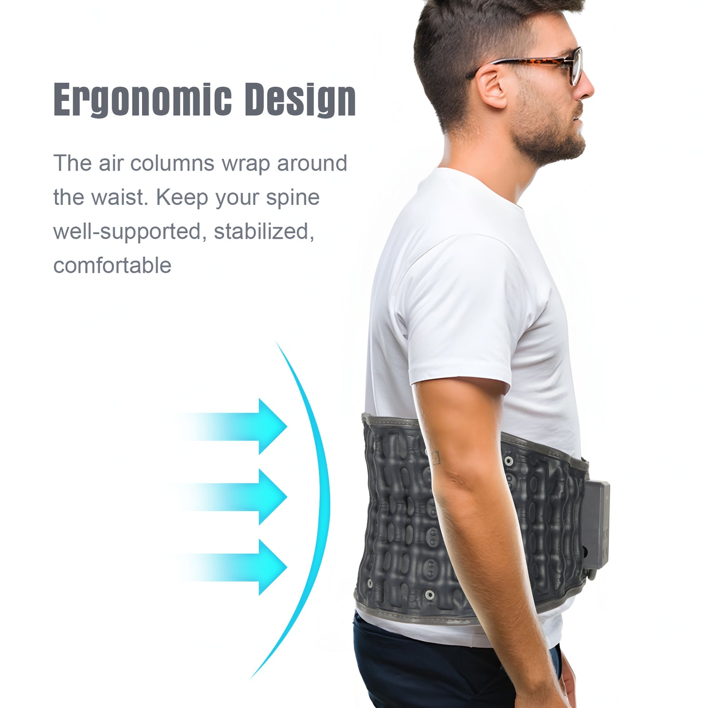 Decompression Back Belt with Heating Pad for Lower Back Pain