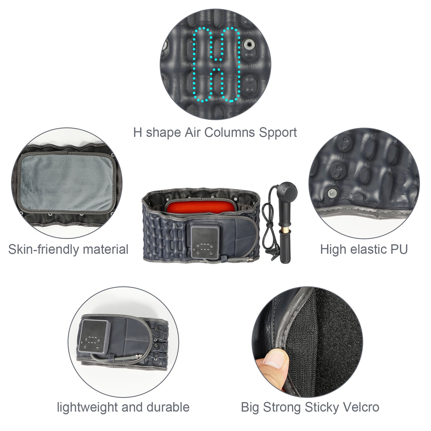 Decompression Back Belt with Heating Pad for Lower Back Pain